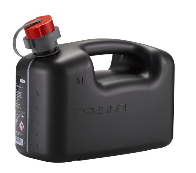 Канистра для бензина и дизтоплива 5 л PE с трубкой, Pressol 21141 (пр-во Германия)